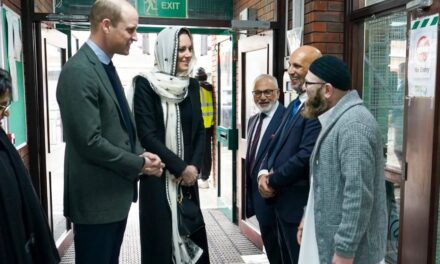 The Prince and Princess of Wales  Visited the Hayes Muslim Centre in London